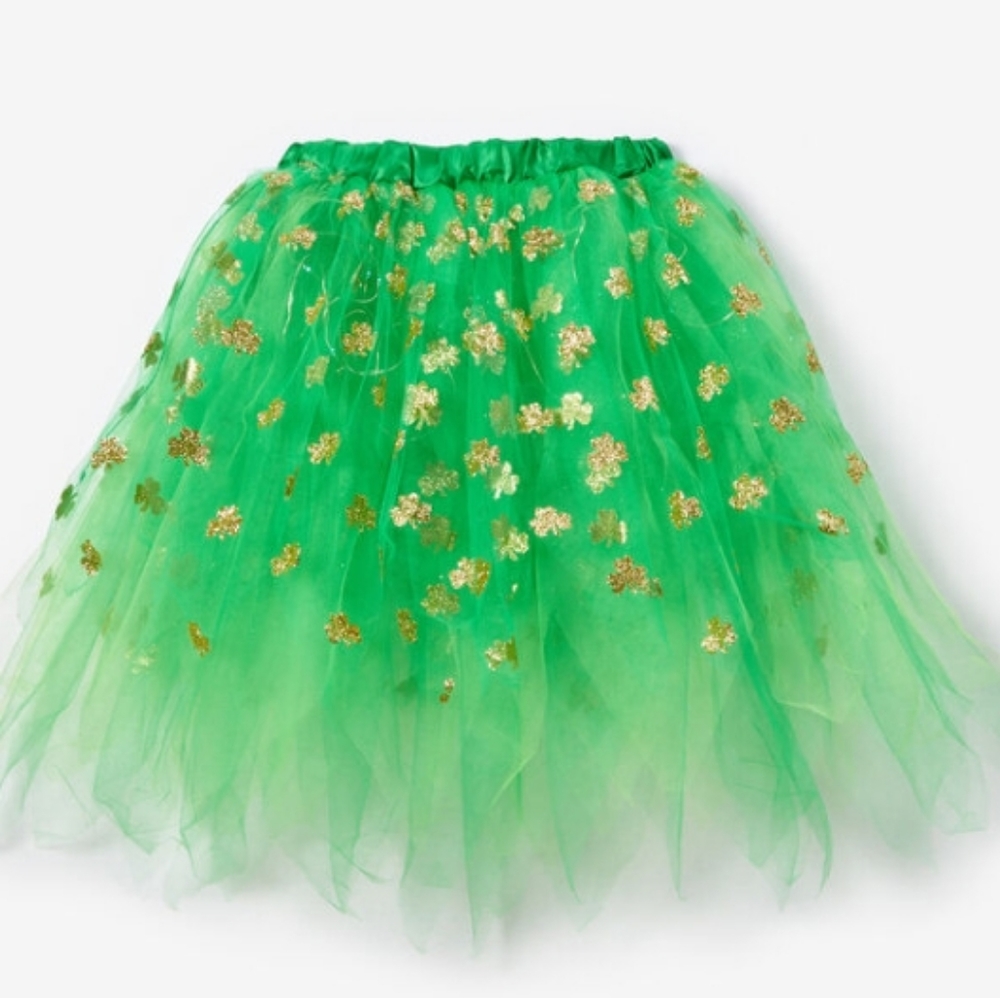 NWT Icing Shamrock Light Up Tulle Tutu